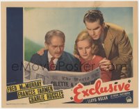 5t0639 EXCLUSIVE LC 1937 Frances Farmer, Fred MacMurray & Charlie Ruggles w/ newspaper, ultra rare!