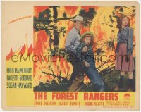 5t0649 FOREST RANGERS LC 1942 Fred MacMurray, sexy Paulette Goddard & Susan Hayward in raging fire!