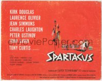 5t0599 SPARTACUS roadshow TC 1961 classic Stanley Kubrick & Kirk Douglas epic, cool artwork!