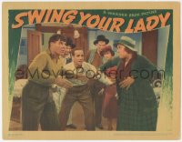 5t0691 SWING YOUR LADY LC 1938 Humphrey Bogart & Pendleton wrestle with Louise Frazenda, very rare!