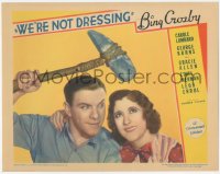 5t0708 WE'RE NOT DRESSING LC 1934 crazed George Burns with stone weapon by Gracie Allen, rare!