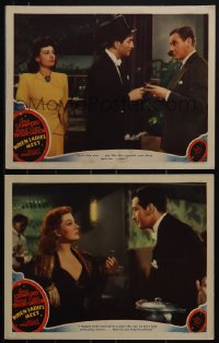 5t0795 WHEN LADIES MEET 2 LCs 1941 Robert Taylor with sexy Joan Crawford and Greer Garson, Marshall!