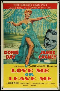 5t1038 LOVE ME OR LEAVE ME 1sh 1955 full-length sexy Doris Day as Ruth Etting, James Cagney!