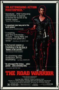 5t1043 MAD MAX 2: THE ROAD WARRIOR style B 1sh 1982 George Miller, Mel Gibson returns as Mad Max!