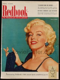 5t0404 REDBOOK magazine March 1953 sexy Marilyn Monroe on the cover by Nickolas Muray!