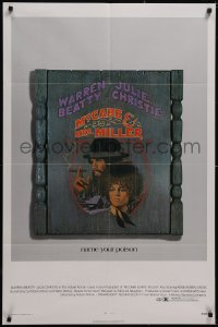 5t1057 McCABE & MRS. MILLER 1sh 1971 Robert Altman, Warren Beatty, Julie Christie, Amsel art!