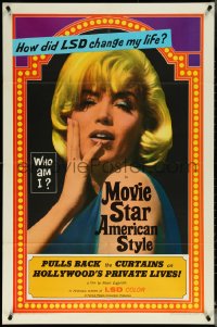 5t1071 MOVIE STAR AMERICAN STYLE OR; LSD I HATE YOU 1sh 1966 life with LSD, sexy Monroe look-alike!