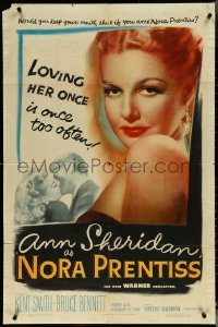 5t1087 NORA PRENTISS 1sh 1947 if you were Ann Sheridan, would you keep your mouth shut?