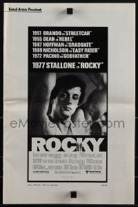 5t0572 ROCKY pressbook 1977 boxer Sylvester Stallone, Talia Shire, boxing classic!