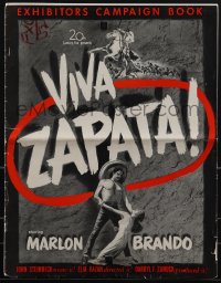 5t0580 VIVA ZAPATA pressbook 1952 Marlon Brando, Jean Peters, Anthony Quinn, John Steinbeck