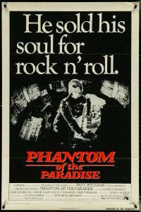 5t1111 PHANTOM OF THE PARADISE style B 1sh 1974 Brian De Palma, he sold his soul for rock & roll!