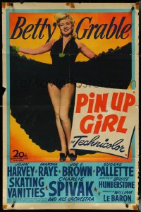 5t1112 PIN UP GIRL 1sh 1944 sexy full-length Betty Grable in skimpy outfit showing her legs!