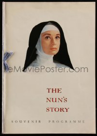 5t0384 NUN'S STORY English souvenir program book 1959 religious missionary Audrey Hepburn!