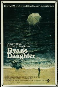 5t1156 RYAN'S DAUGHTER style B 1sh 1970 David Lean, art of Sarah Miles by Ron Lesser, pre-awards!