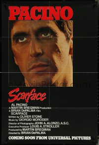 5t1161 SCARFACE advance 1sh 1983 Al Pacino, Brian De Palma, Oliver Stone, coming soon!