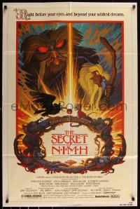 5t1162 SECRET OF NIMH 1sh 1982 Don Bluth, cool mouse fantasy cartoon artwork by Tim Hildebrandt!