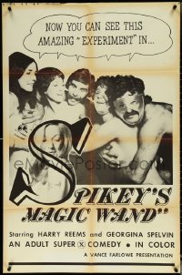 5t1193 SPIKEY'S MAGIC WAND 1sh 1973 Harry Reems in the title role, amazing experiment, ultra rare!