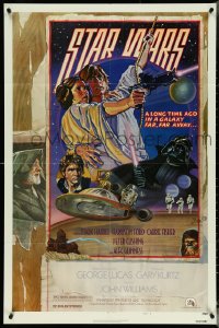 5t1199 STAR WARS style D NSS style 1sh 1978 A New Hope, circus poster art by Drew Struzan & White!