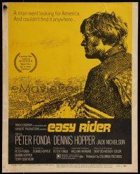 5t0093 EASY RIDER WC 1969 iconic image of biker Peter Fonda in American flag jacket, ultra rare!