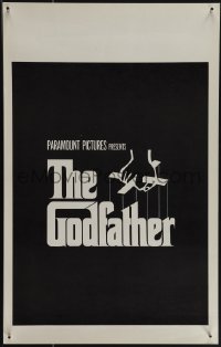 5t0096 GODFATHER WC 1972 cool teaser-like poster with classic S. Neil Fujita hand marionette art!