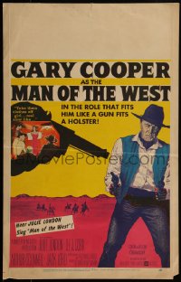 5t0103 MAN OF THE WEST WC 1958 Anthony Mann, role that fits Gary Cooper like a gun fits a holster!