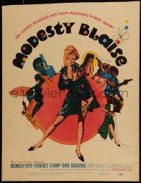 5t0106 MODESTY BLAISE WC 1966 Bob Peak art of sexiest female secret agent Monica Vitti!