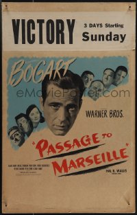 5t0110 PASSAGE TO MARSEILLE WC 1944 Frenchman Humphrey Bogart escapes Devil's Island to fight Nazis!