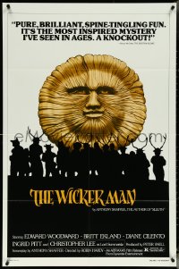 5t1268 WICKER MAN 1sh R1980 Christopher Lee, Britt Ekland, cult horror classic!