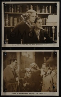 5t1450 MAN WHO KNEW TOO MUCH 3 8x10 stills 1935 directed by Alfred Hitchcock, Banks, Edna Best!