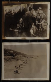 5t1433 NEPTUNE'S DAUGHTER 4 8x10 stills 1914 mermaid Annette Kellerman, William Welsh as the King!