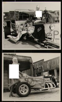 5t1389 STAG 11 8x10 stills 1960s sexy and naked blonde with Golden Ghost dragster in magazine story!