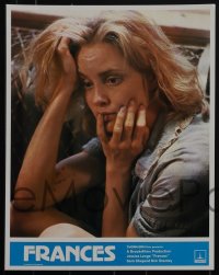 5t0481 FRANCES 16 English LCs 1982 Jessica Lange as cult actress Frances Farmer, Sam Shepard, Huston!