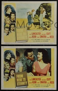 5t0777 FROM HERE TO ETERNITY 3 LCs 1953 Burt Lancaster, Frank Sinatra, Donna Reed, Montgomery Clift!