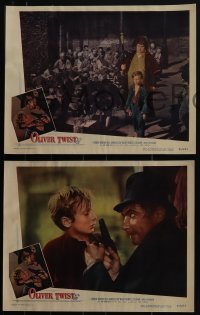 5t0760 OLIVER TWIST 6 LCs 1951 Robert Newton as Bill Sykes, directed by David Lean!