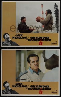 5t0746 ONE FLEW OVER THE CUCKOO'S NEST 8 LCs 1975 Jack Nicholson & Louise Fletcher, Milos Forman!