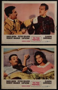 5t0748 PINK PANTHER 8 LCs 1964 Peter Sellers, David Niven, Capucine, Wagner, Blake Edwards!