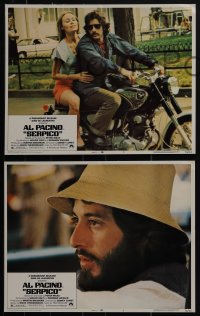 5t0750 SERPICO 8 LCs 1974 Sidney Lumet crime classic, great images of undercover cop Al Pacino!