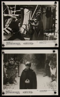 5t0360 RETURN OF THE JEDI presskit w/ 6 stills R1985 George Lucas Mark Hamill, Harrison Ford!