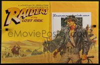 5t0343 RAIDERS OF THE LOST ARK English promo brochure 1980 different color art by Jim Steranko!