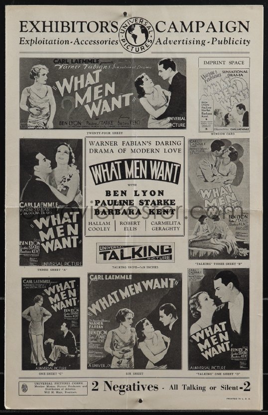 What Men Want (1930)