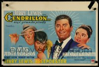 5w0269 CINDERFELLA Belgian 1962 d'apres Norman Rockwell art of Jerry Lewis & Alberghetti!