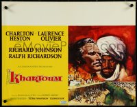 5w0274 KHARTOUM Belgian 1966 art of Charlton Heston & Laurence Olivier, Cinerama adventure!