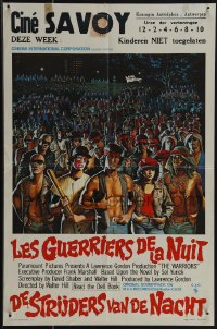 5w0290 WARRIORS Belgian 1979 Walter Hill, Jarvis art of Michael Beck & the armies of the night!