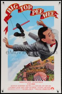 5w0661 BIG TOP PEE-WEE 1sh 1988 Paul Reubens is a hero, lover & legend, Barry E. Jackson art!