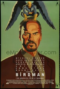 5w0664 BIRDMAN int'l DS 1sh 2014 Michael Keaton, Zach Galifianakis, Edward Norton, different art!