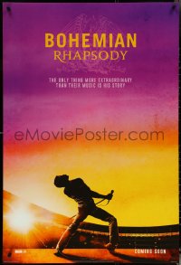 5w0675 BOHEMIAN RHAPSODY style B int'l teaser DS 1sh 2018 Rami Malek as Freddie Mercury on stage!