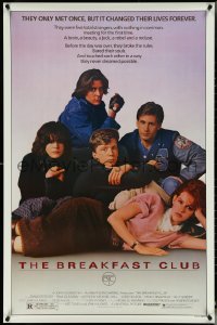 5w0681 BREAKFAST CLUB 1sh 1985 John Hughes, Estevez, Molly Ringwald, Judd Nelson, classic!