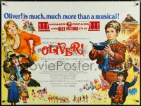 5w0049 OLIVER British quad 1968 Mark Lester, Shani Wallis, Jack Wild, Ron Moody & cast!