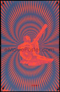 5w0128 POSTER PRINTS group of 2 commercial posters 1960s groovy psychedelic art, one w/ Ravi Shankar!