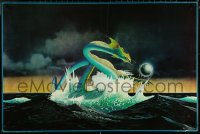 5w0125 ROGER DEAN 24x36 commercial poster 1982 cool art of the dragon from Asia's first album!